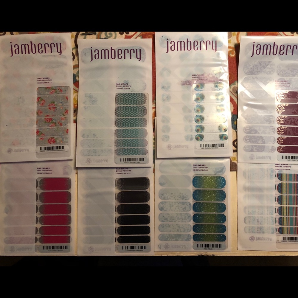 8 Brand New Unopened Jamberry Packs